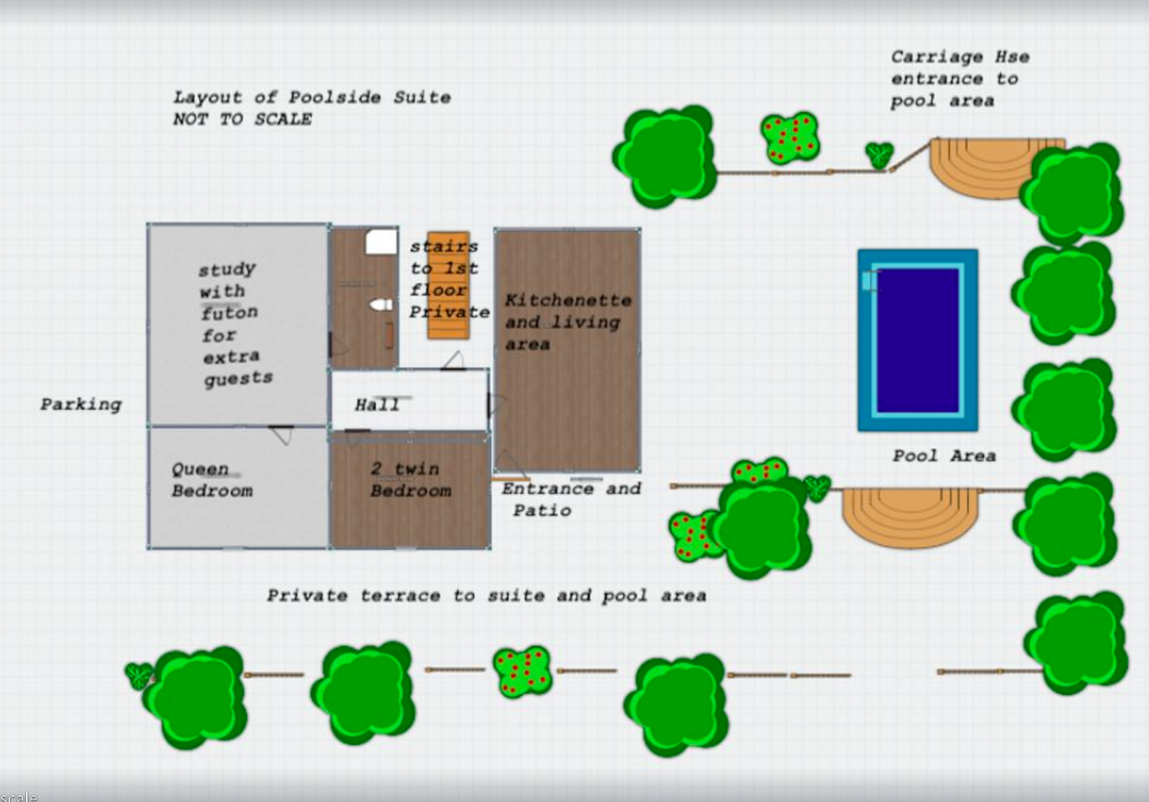 Layout Of Poolside Suite